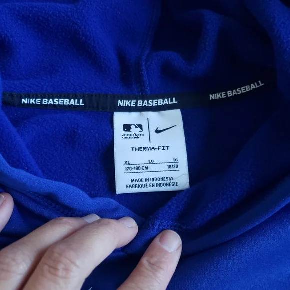 Nike Los Angeles Dodgers Therma-Fit Hooded Sweater XL Hoodie Kids - Picture 3 of 13